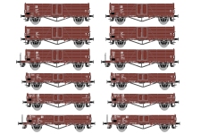 Hädl 116514 - TT - 12-tlg. Display Offene Güterwagen Villach/Linz, DR, Ep. IV